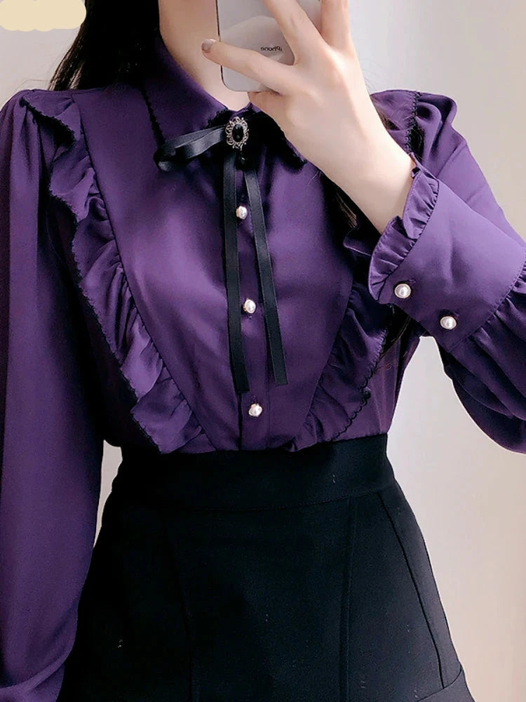 Vintage Purple Blouse