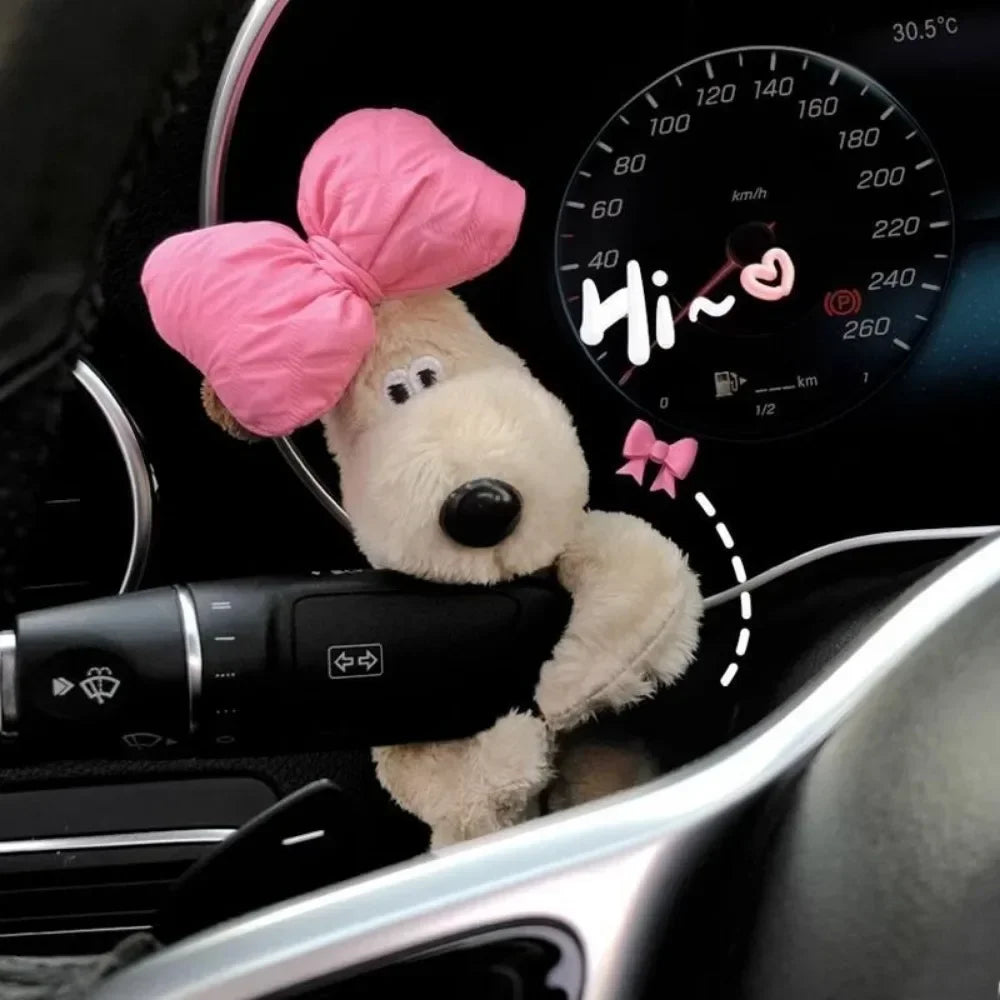 Cute Doll Puppy Car Bumper Decoration