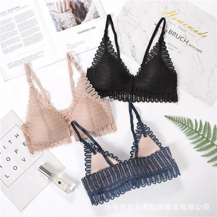 French Lace Triangle Cup Bra