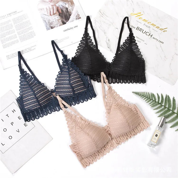 French Lace Triangle Cup Bra