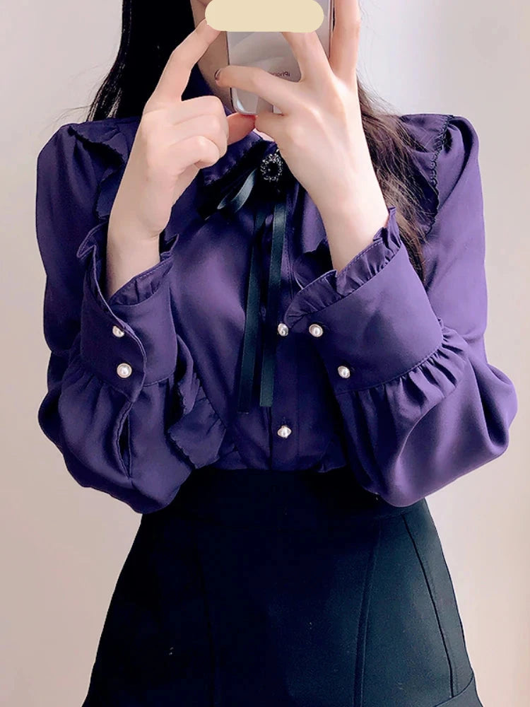 Vintage Purple Blouse